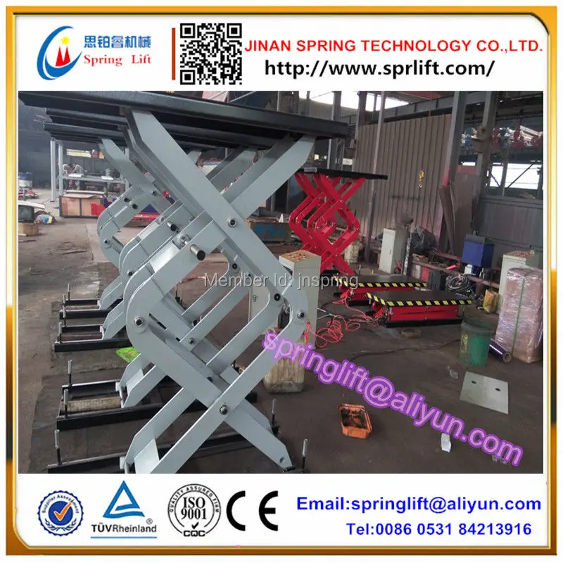 2019 3 5 тонный ножничный подъемник в земле большой платформенный для автомобиля SP