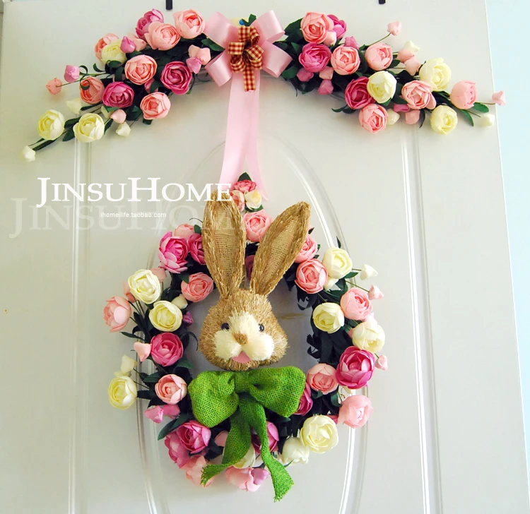 

Rose Artificial Flowers Door Lintel Flower Mirror Flower Home Wall Garland Wreath Wedding Flower Christmas Decoration Wreaths