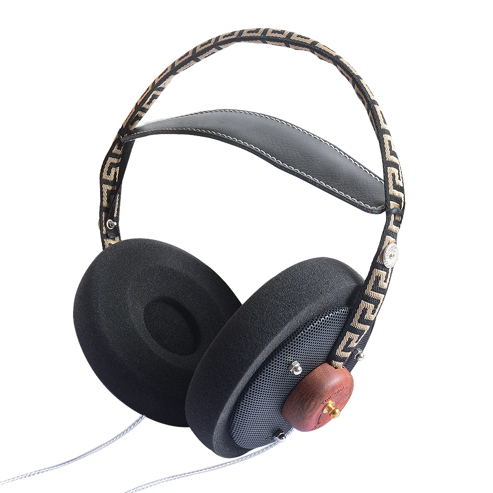 Okscc Wooden 57mm Speaker Open Voice Over-ear HiFi Stereo headphones Monitor гарнитура с 3 5 мм посеребренными