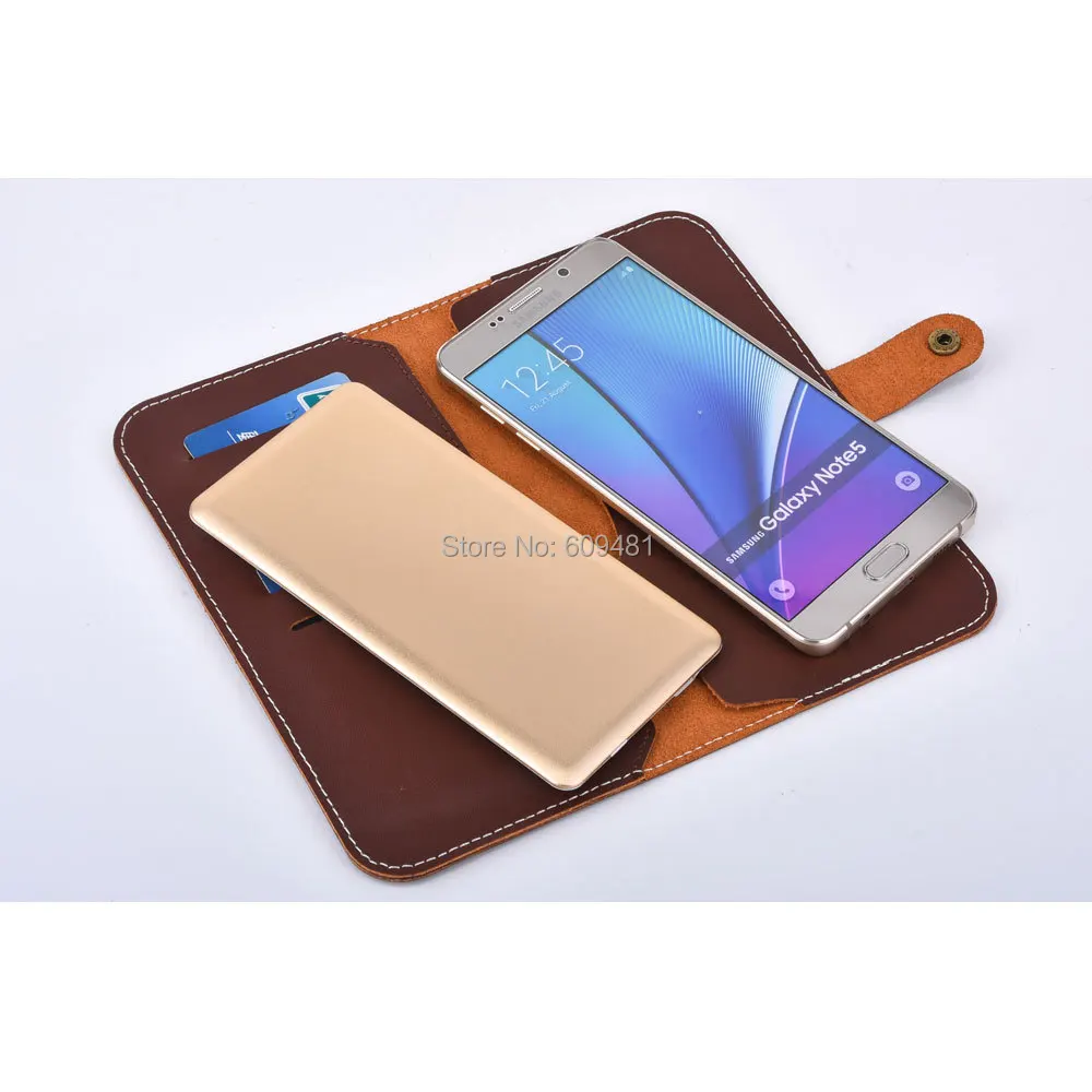 Genuine Leather Case for iPhone 6S Plus 7 Universal Wallet 6 Card Slots Business Men Women Bag | Мобильные телефоны и