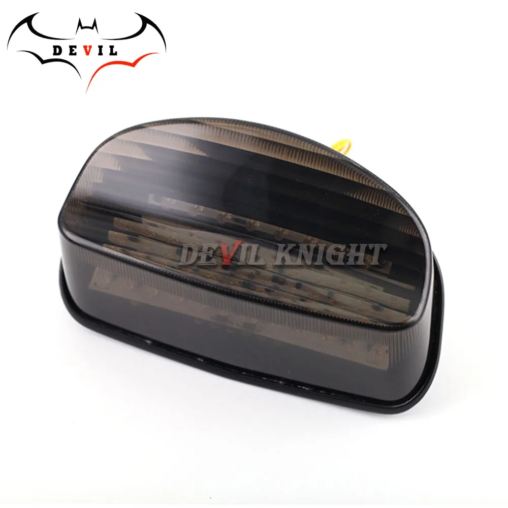 Для HONDA CBR1100XX HORNET 250 1997 1998 HORNET 600 1998-2003 мотоцикл светодиодный задний поворотник задние стоп светильник лампы Интегрированный - Цвет: smoke 1