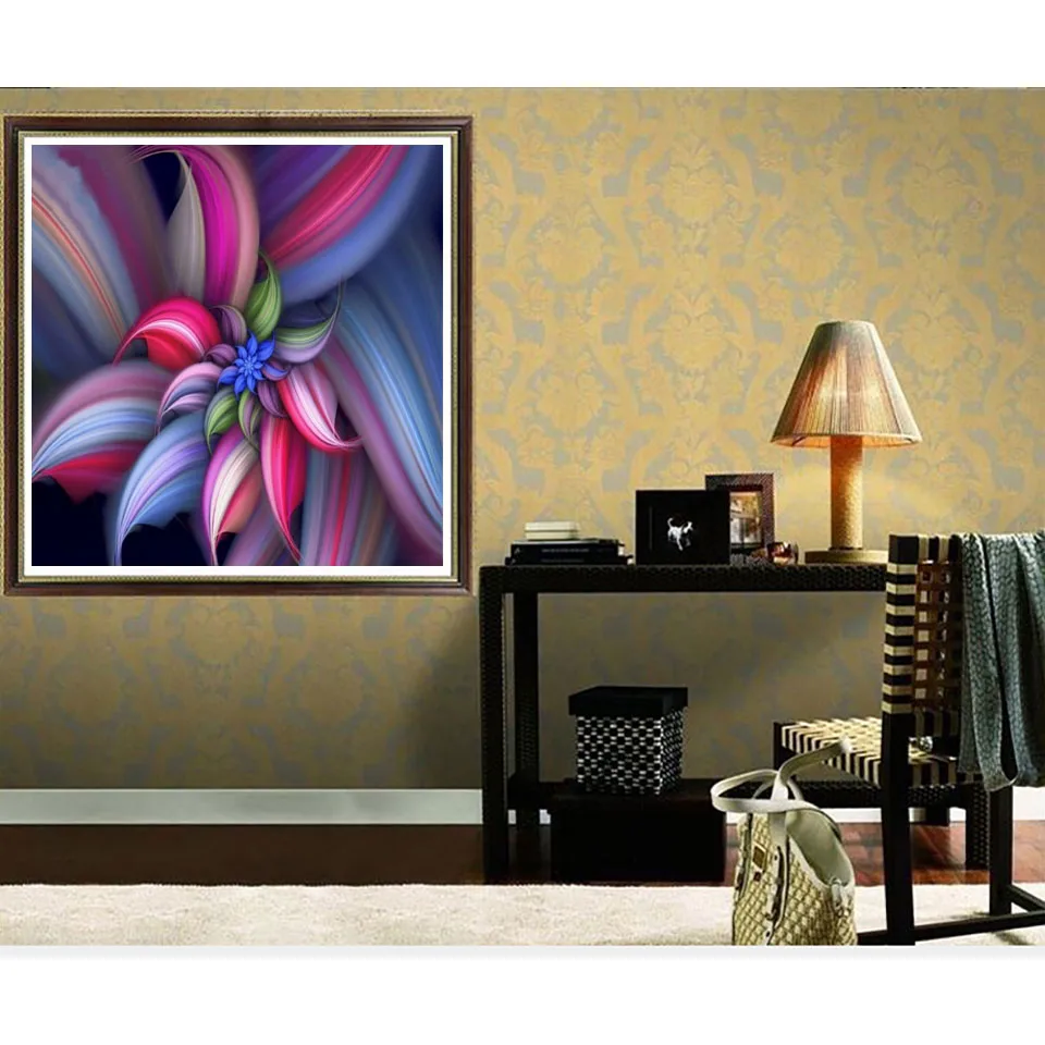 Стразы с цветами в стиле старой улицы для дома семь цветов вышивка крестиком