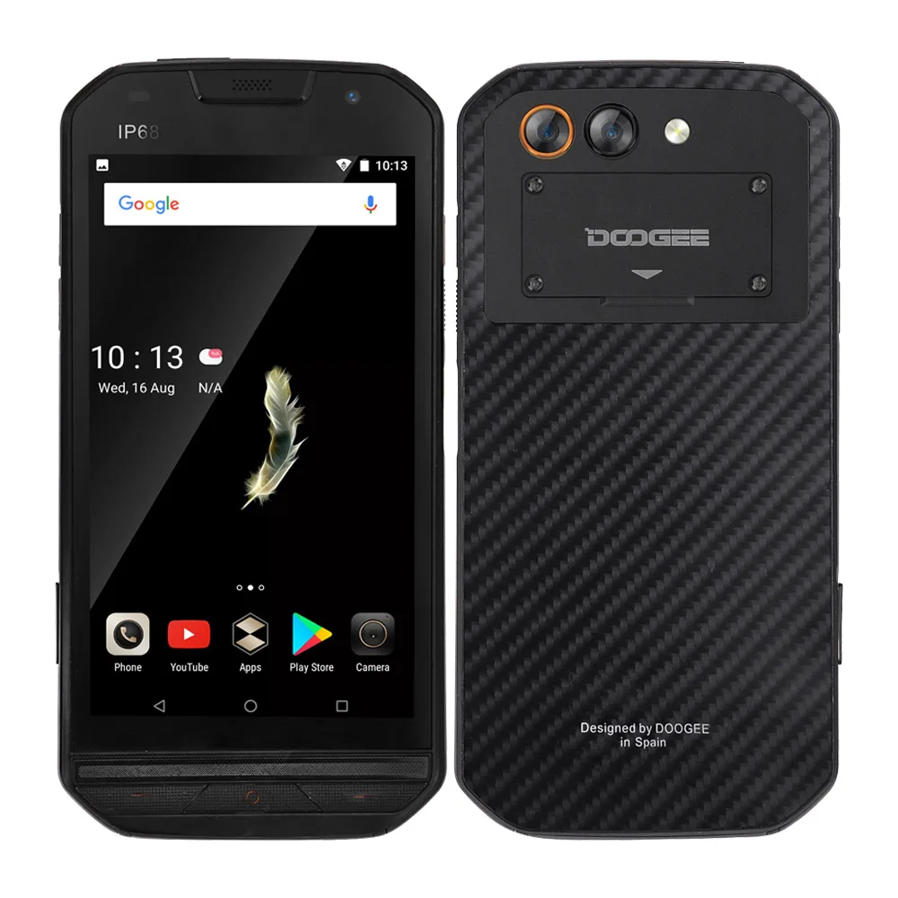 IP68 уровень DOOGEE S30 смартфон с боковым отпечатком пальца 2 Гб 16 Двойная камера 5580 мАч