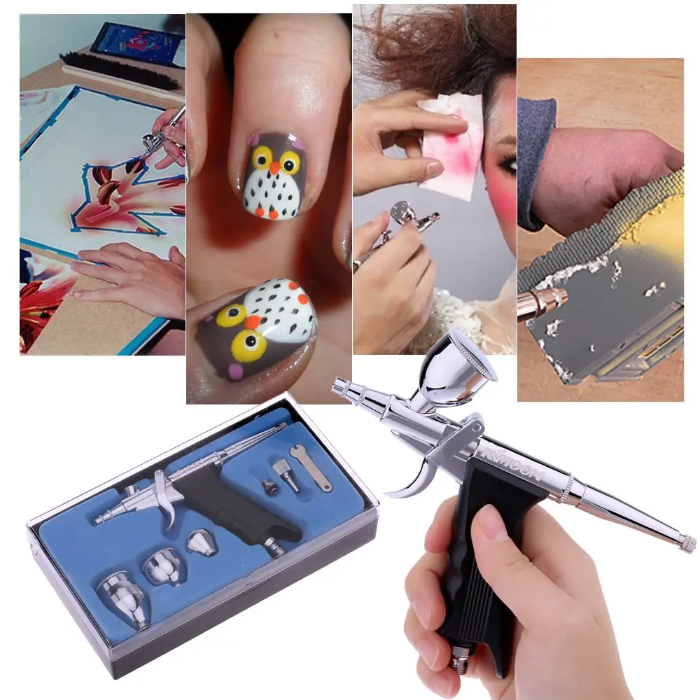 Мини Аэрограф с компрессором набор аэрографов двойного действия пистолет
