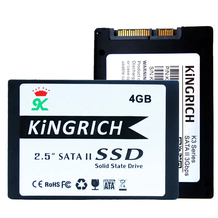 Kingrich 2.5 Дюймов SATA II SSD 4 ГБ MLC Флэш-Solid State Disk Для Портативного Компьютера