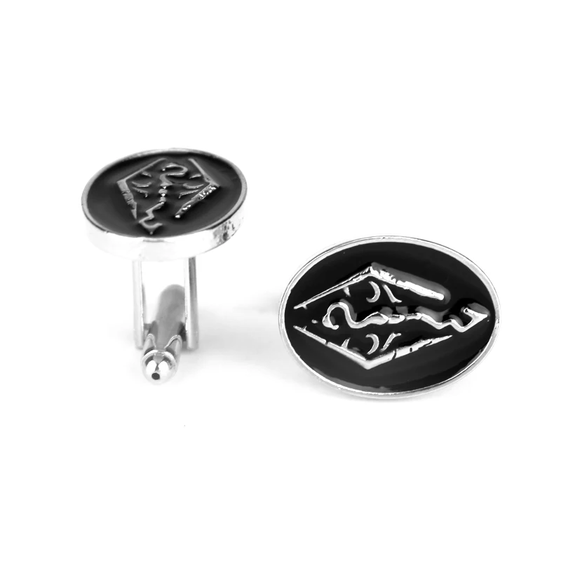 Запонки dongsheng из игры Динозавр скроллов старшего возраста Дракон Skyrim эмалевые