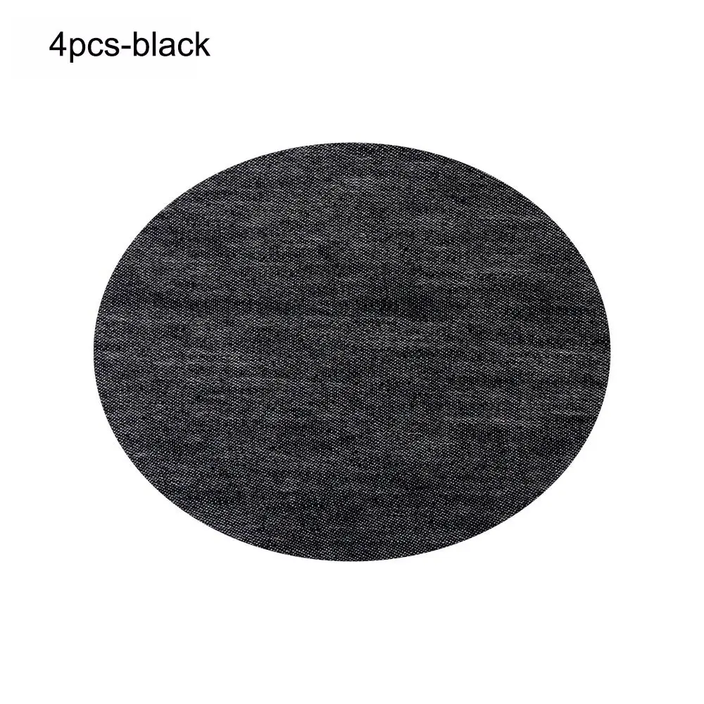 4pcs-black 4/12/20 шт./лот накладками на локтях самоклеящиеся патч одежда джинсы заплаты ремонт брюки до колена с аппликацией Одежда DIY шить ткань - Цвет: 4pcs-black