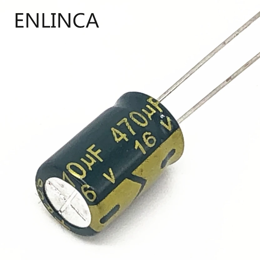 20 шт./лот P65 470uf16V низкая ESR/сопротивление высокой частоты алюминиевый электролитический конденсатор с алюминиевой крышкой, Размер 8*12 16V 470 мкФ 20