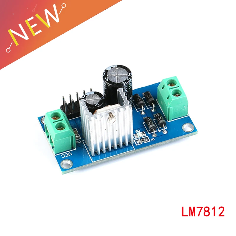 LM7812 DC/AC Трехконтактный регулятор напряжения модуль питания 12 В выход макс. 1 2
