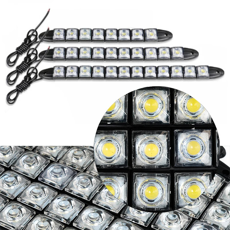 PAKUSI Новый 1 комплект DRL противотуманная фара лампа Автомобильные светодиодные