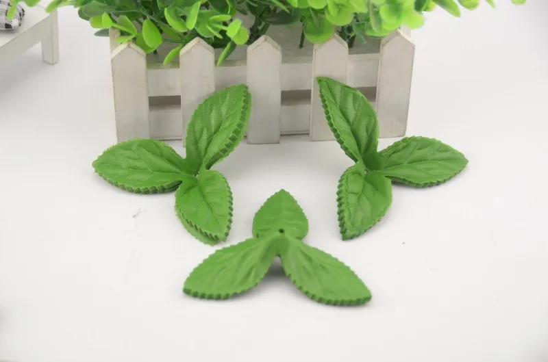 150 шт искусственный цветок мини Поддельные Triangularis зеленые листья декоративные для свадьбы дома Скрапбукинг Рождественская елка украшения