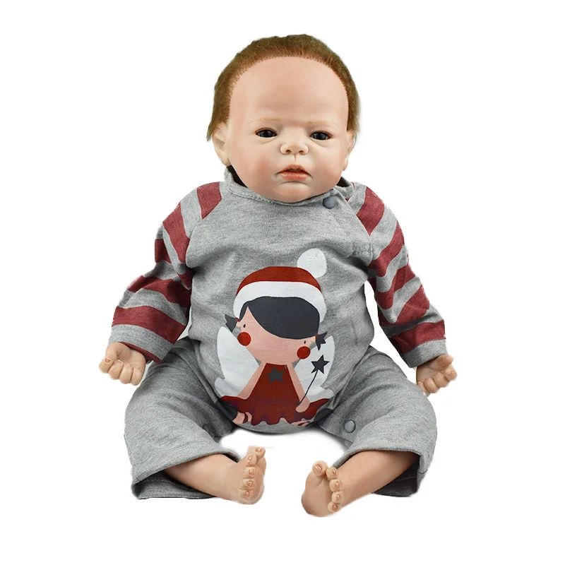 55 см Alive Bebe реалистичные куклы реборн силиконовые детские пупсик Реалистичная