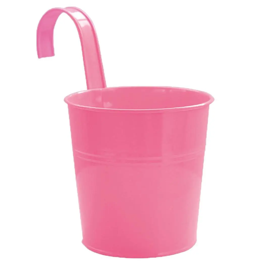 Балкон бонсай металлическое железное ведро растение висит цветочный горшок дома