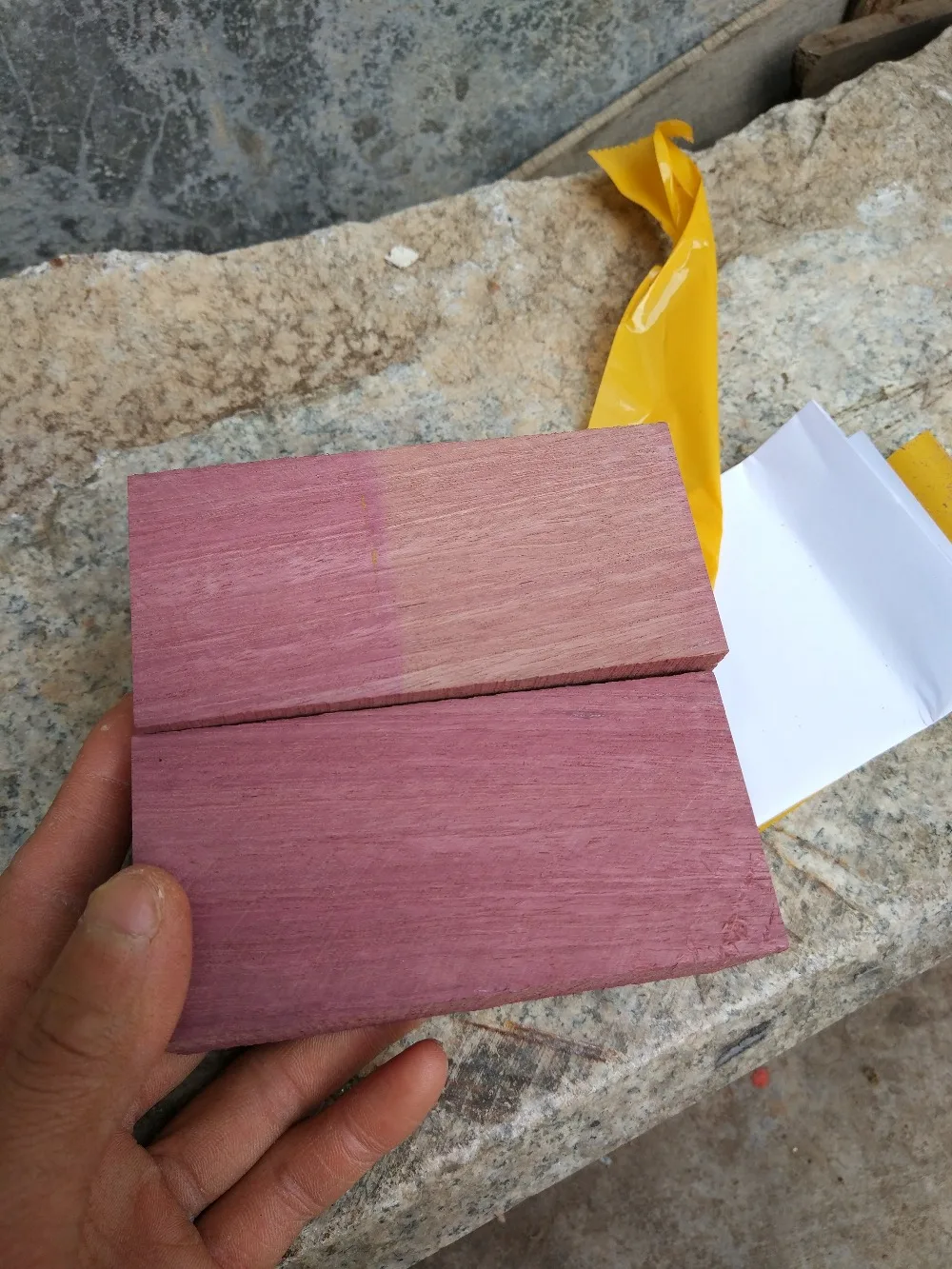 Фиолетовое Сердце DIY деревянные заготовки деревообрабатывающий нож ручка деревянная ручка пустой НОЖ ВЕСЫ