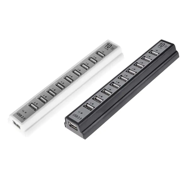 Портативный мультиконцентратор разветвитель 480 Мбит/с высокая скорость 10 USB2.0