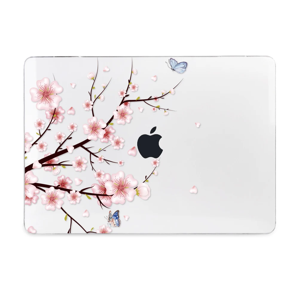 Чехол для ноутбука с цветами для Apple MacBook Air 11 12 13 15 16 дюймов Сенсорная панель A2141 A2159 A1932 мягкий пластиковый жесткий чехол