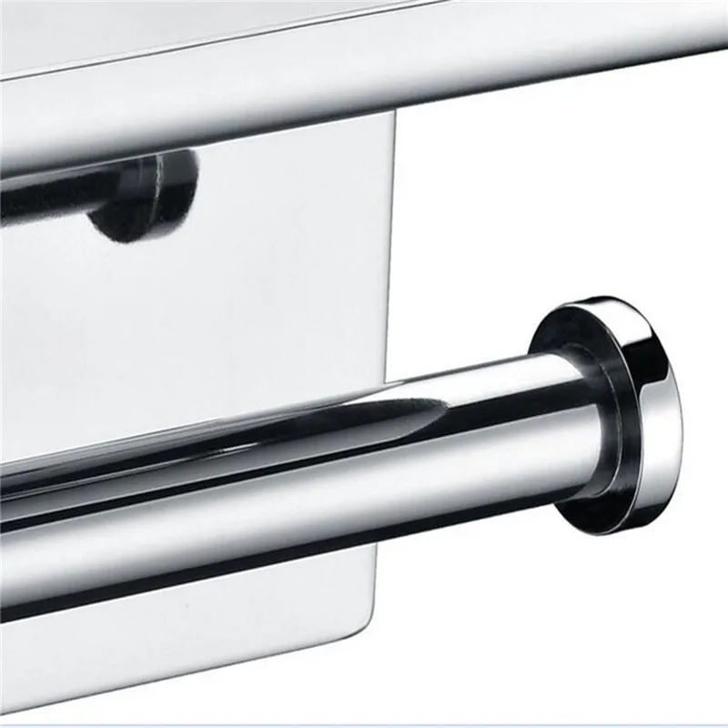 Leyden полированная хромированная настенная подставка для туалетной бумаги из