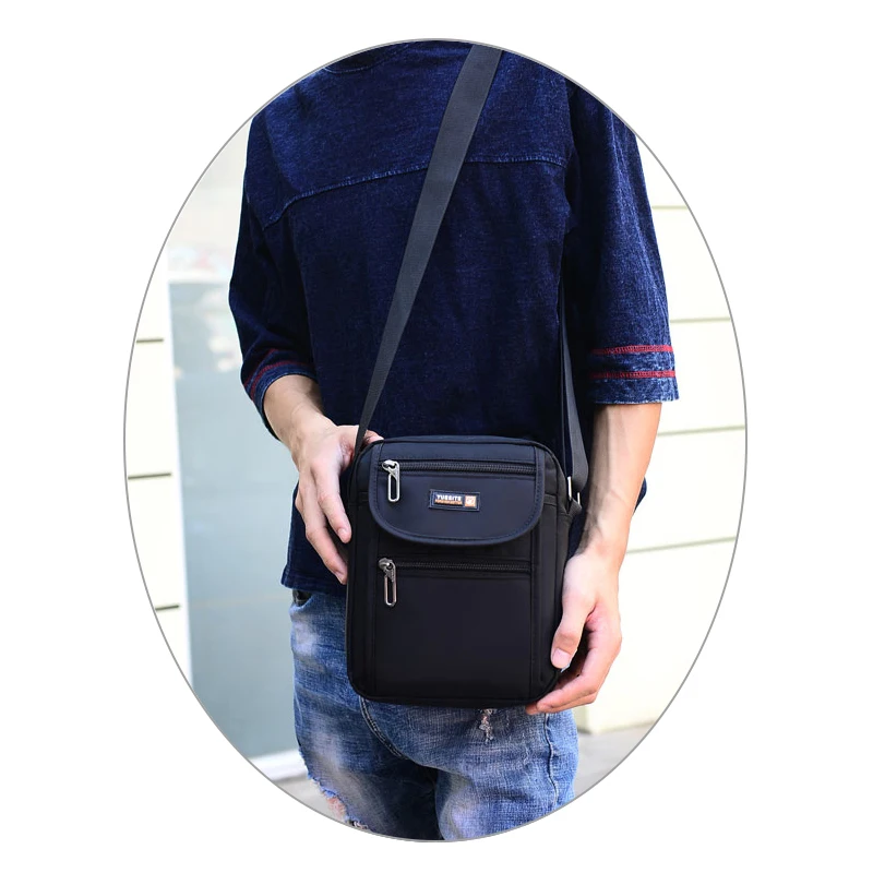 Дизайнерские сумки высокого качества повседневные мужские на плечо Холщовая