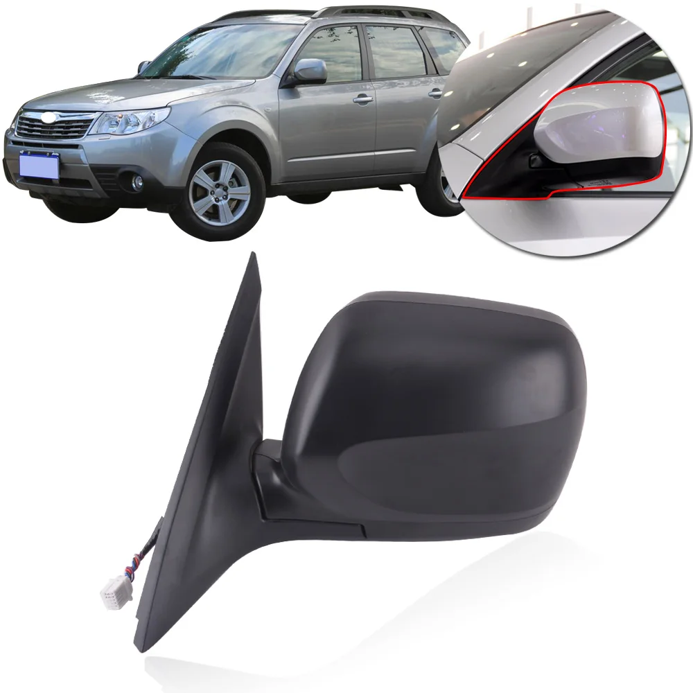 Capqx для Subaru Forester 2008 2009 2010 5/7 провода снаружи Зеркало заднего вида с электрические складные с подогревом светодиодный поворотник светильник