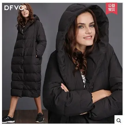 Размера плюс XXXL 4XL Зимние Модные Наивысшее качество пуховик с наполнителем из утиного пуха, с капюшоном и куртки Женский длинный толстый Теплый пуховик пуховая куртка - Цвет: Черный