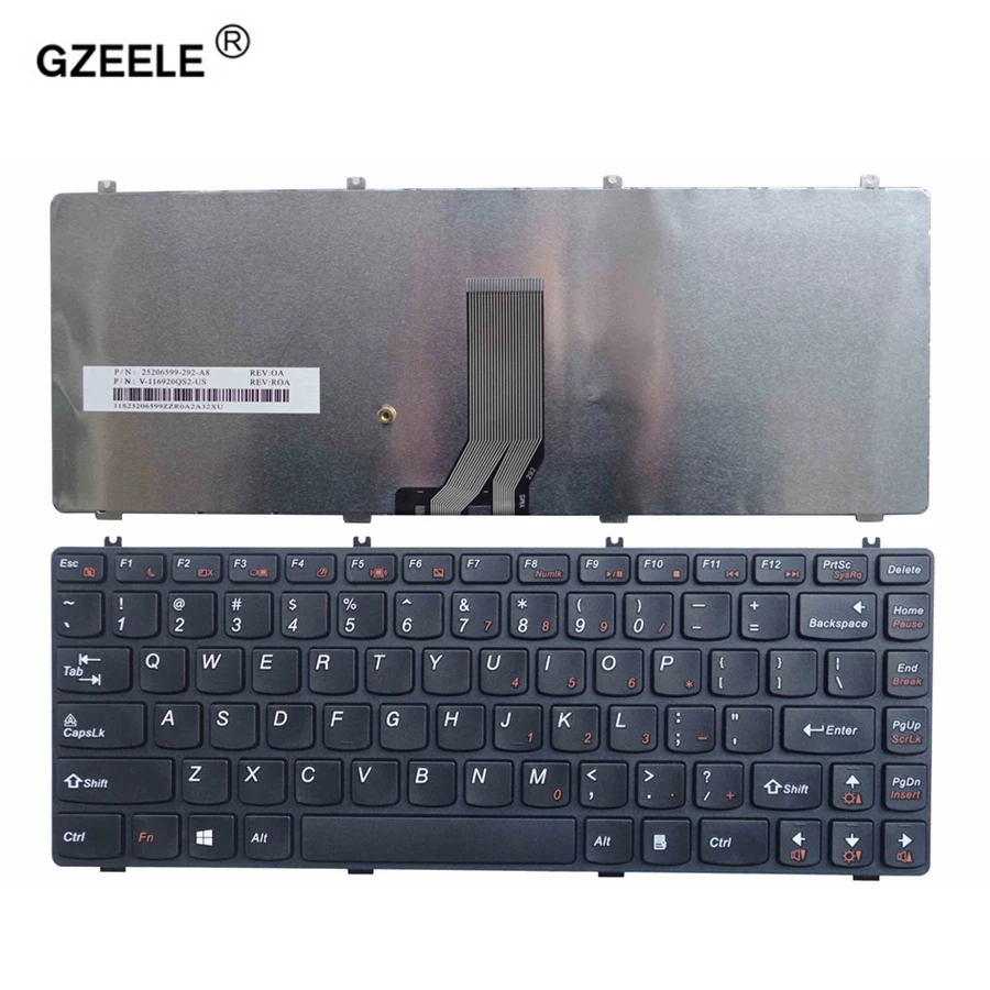 Клавиатура GZEELE для ноутбука LENOVO Y470 Y470N Y470P Y471 Y471A английская | Компьютеры и офис