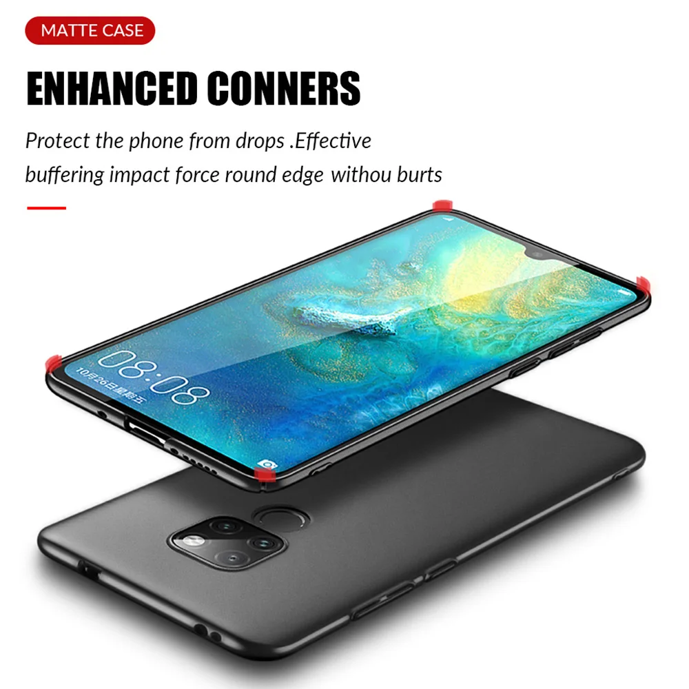 Тонкий чехол для телефона Huawei Mate 20 10 Lite гладкие матовые жесткие чехлы из