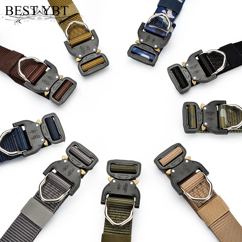 

Best YBT Unisex Belt Nylon Alloy Insert Buckle Women Belt outdoor training quick-drying Simple Fashion High Quality Men Belt