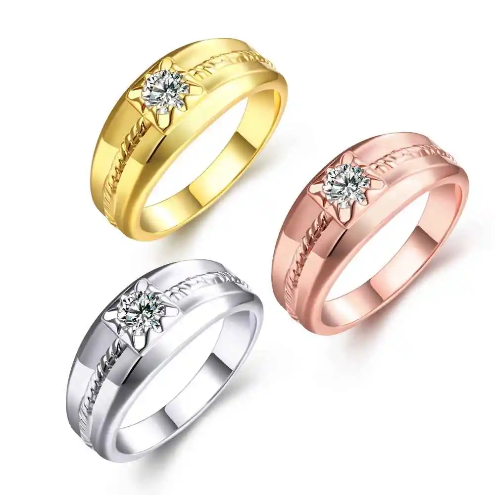 Кольцо на палец с цирконием NFSR007 розовое/золотое|eternity ring|ring wholesalewholesale rings |