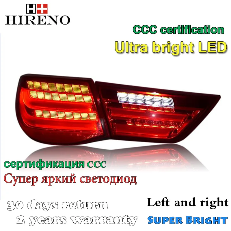 Hireno хвост лампа для Toyota Mark REIZ 2010 2011 2012 фонарь задний Парковочные тормоза
