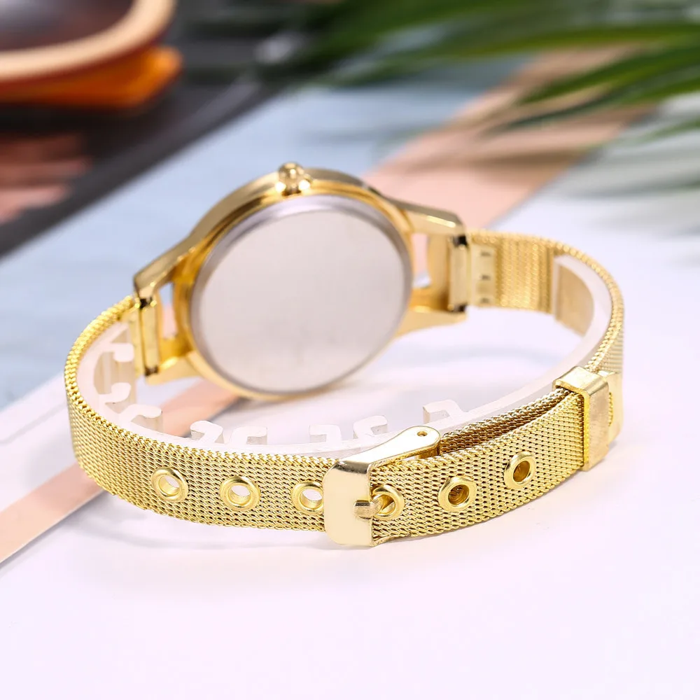 Vansvar женские наручные часы Повседневный ремешок из нержавеющей стали Newv