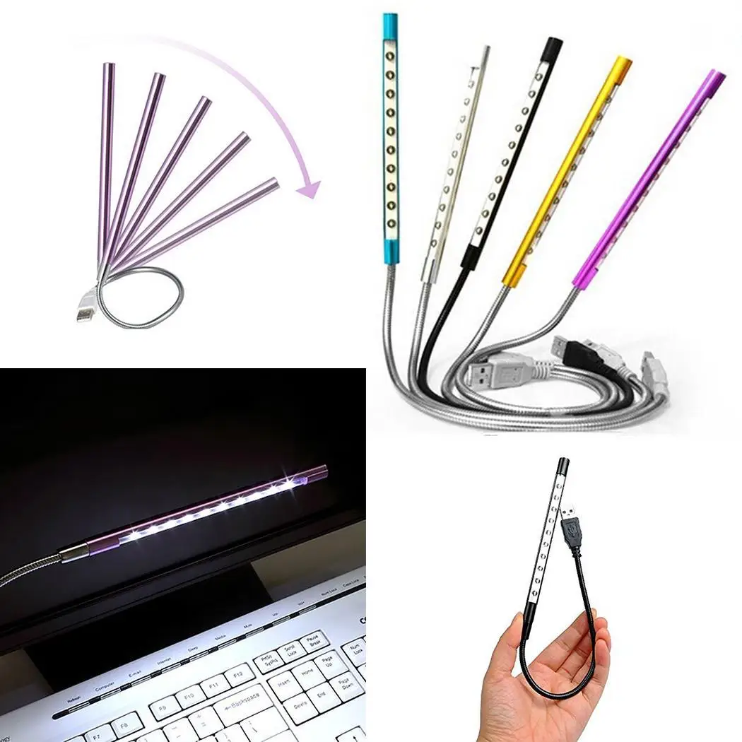 Гибкая Энергосберегающая светодиодная лампа USB 10 шт. Королевская Синяя