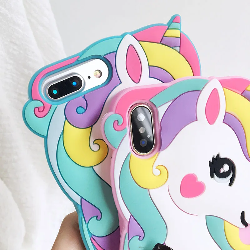 Чехол Rainbow Horse для IPhone X 8/8 Plus 7 7 Plus 6 6 S 6 S Plus задняя крышка Бампер Защитный ковер