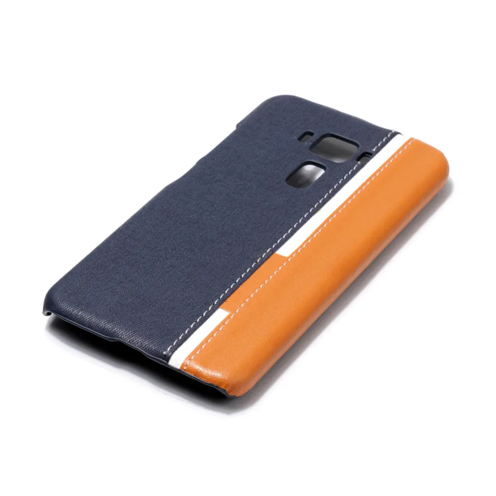 Hard Plastic Back Cover for ASUS Zenfone 3 ZE520KL Phone Case w/ Mix-color PU Leather Shockproof Protective Shell | Мобильные