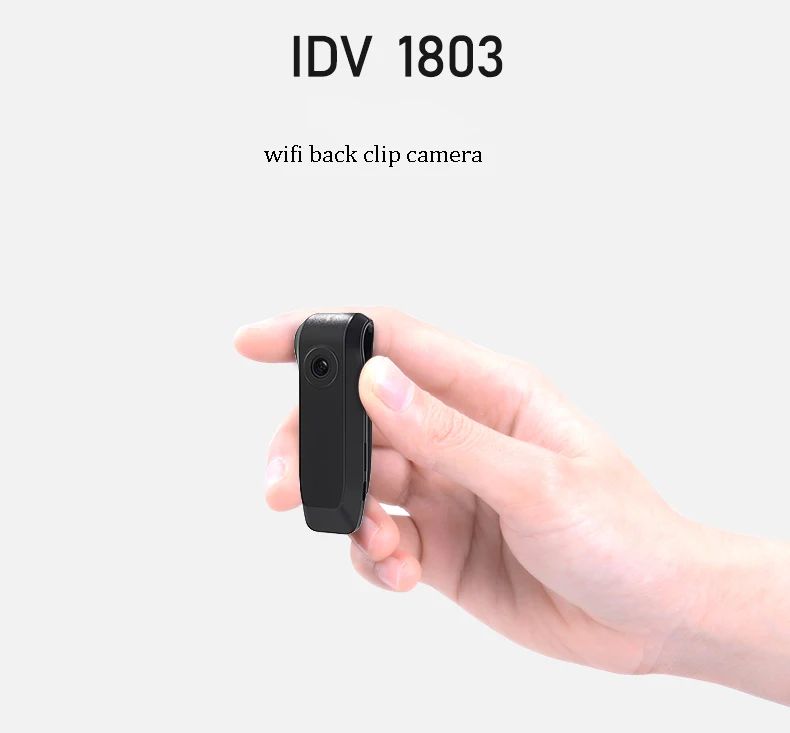 Мини камера с Wi Fi зажим для задней панели автоматическая циклическая запись
