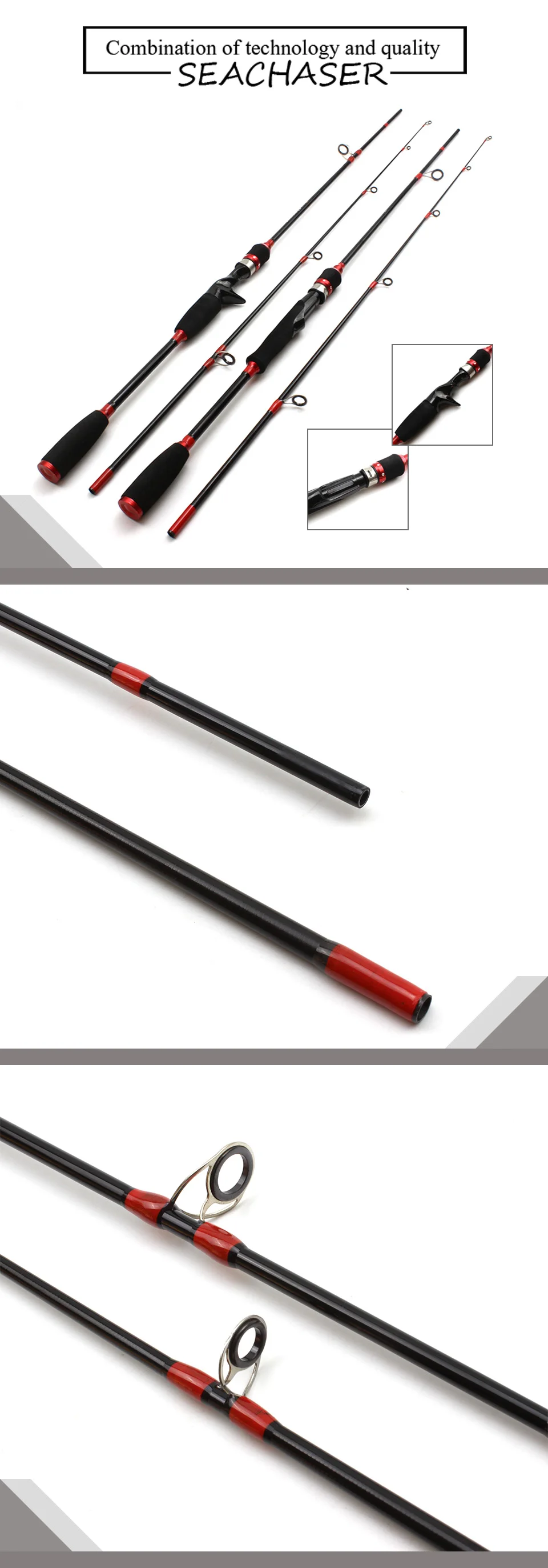 Новая 1,8 м 2 сегментная Удочка m power line wt.12-25lb приманка wt 7-28 г углеродное спиннинговое литье Приманка Удочка