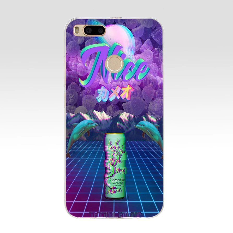 129SD эстетика vaporwave Мягкий Силиконовый ТПУ чехол для телефона для xiaomi redmi 4A 4X note 4 4x mi A1 A2 lite - Цвет: 8