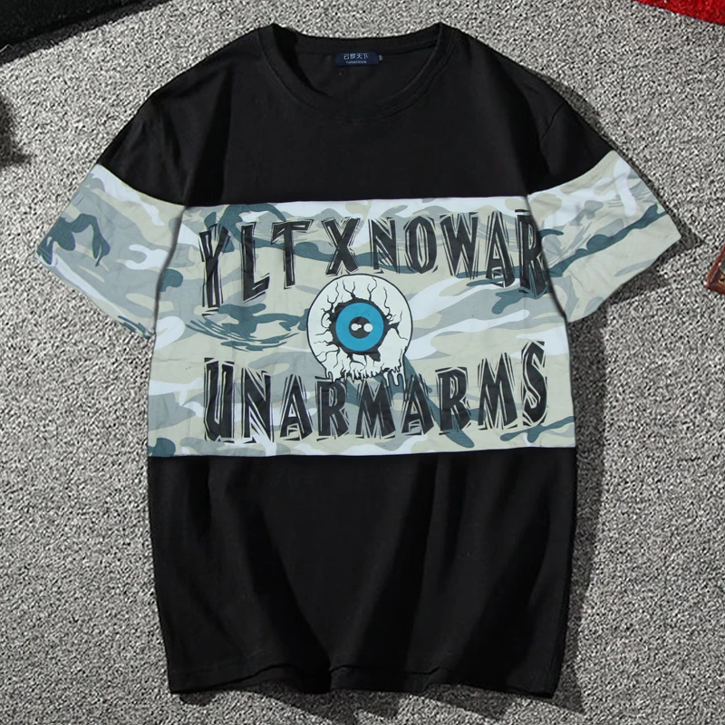 Летняя Мужская хлопковая футболка размера плюс 2XL 8xl 9XL 160 см с круглым вырезом
