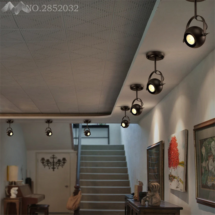 Креативная промышленная Ретро арт-деко железная Подвесная лампа большая