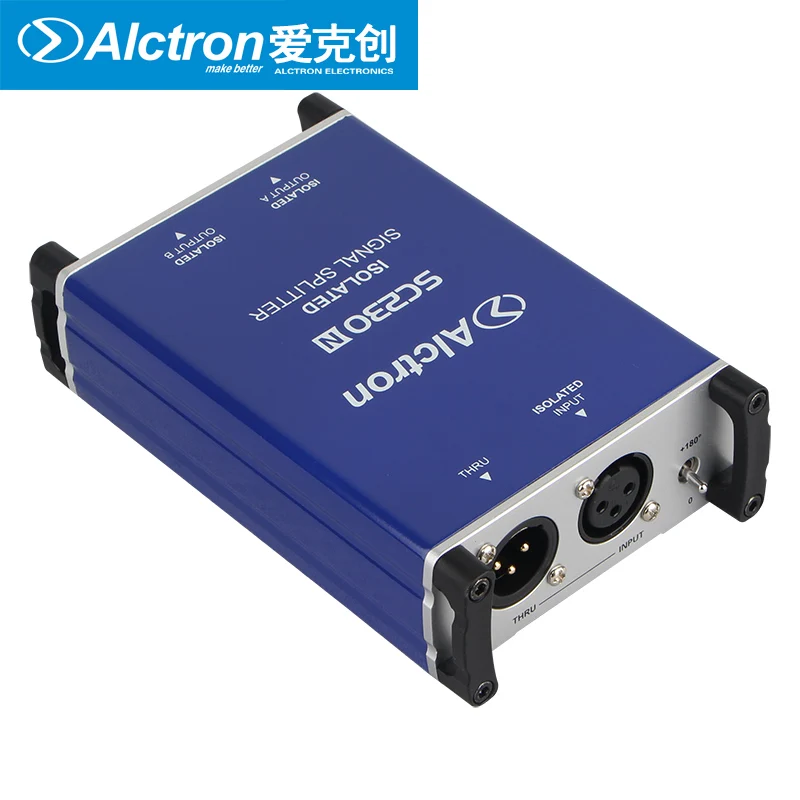 Alctron SC230N Профессиональный DI Box разветвитель микрофона Сплит мужской Микрофон XLR