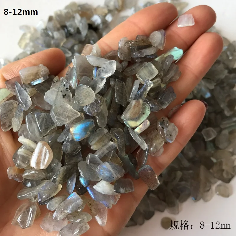 50 г натуральный кристалл Серый лабрадорит лунный камень гравий кварц