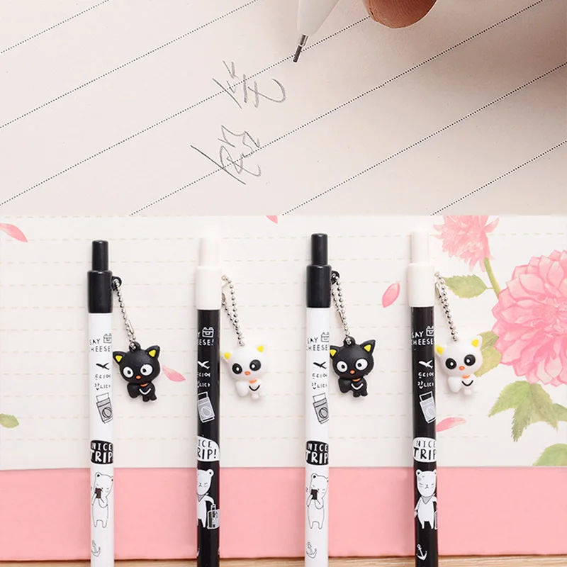 

1PC 0.5mm Kawaii Cat Mechanical Pencil Cute Pendant Mechanical Pencils For Kids Gifts Kawaii Stationery School Office Supplies