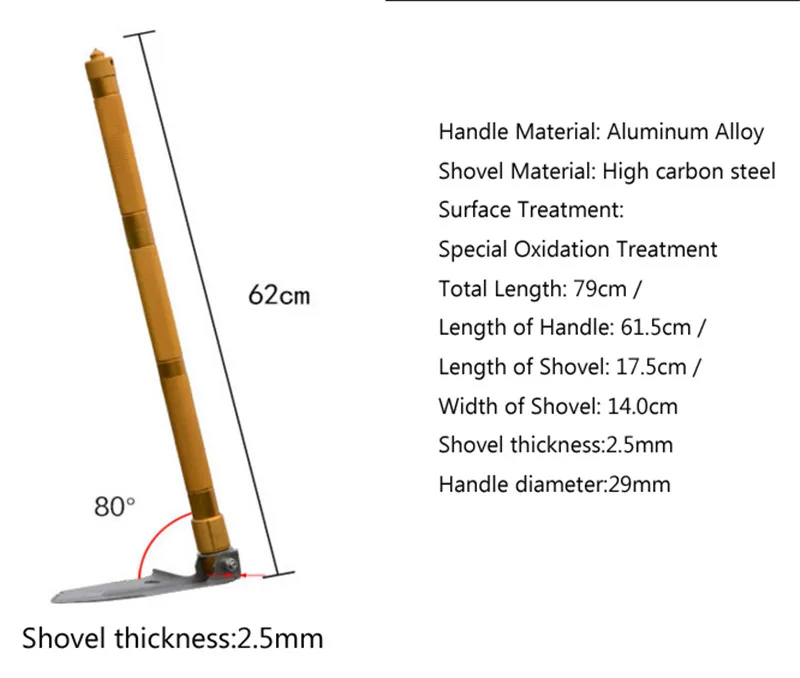 Модернизированная версия открытый кемпинг многоцелевой складной лопата