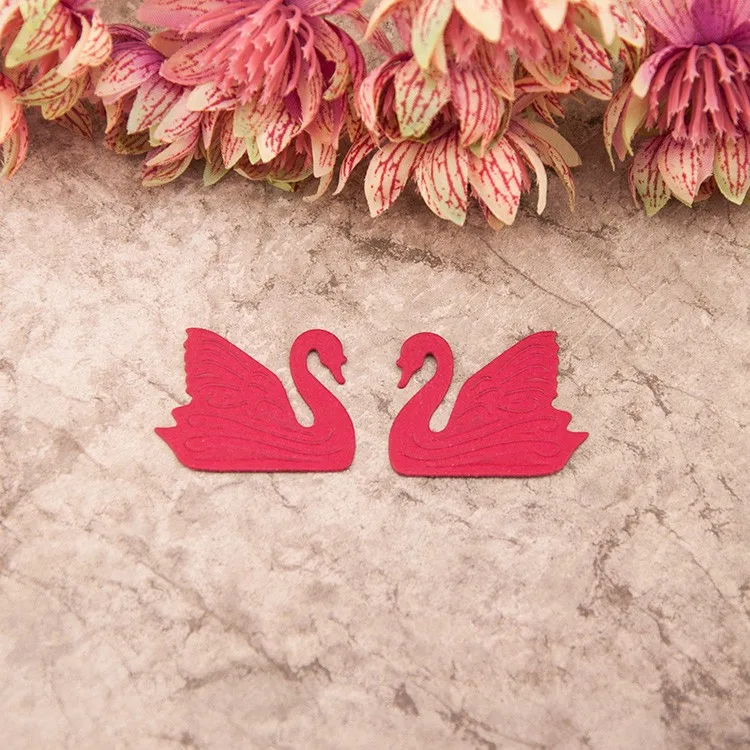 

New Metal swan frame set Cutting Dies Stencils for DIY Scrapbooking photo album Decorative Embossing DIY Paper Cards