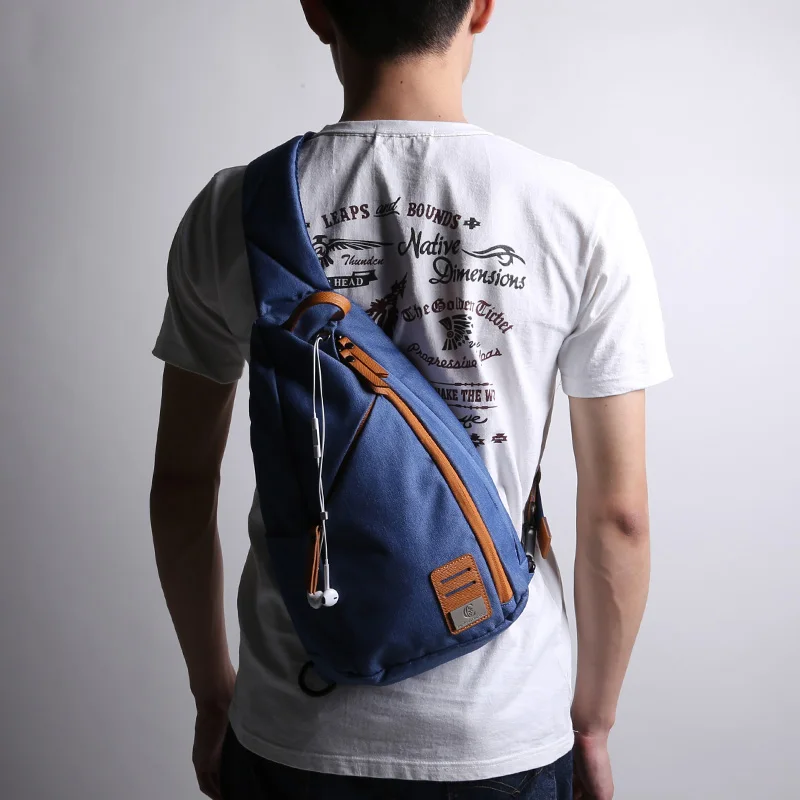 D-park Messenger Bag Men Fabric Multipurpose Chest Pack Sling Shoulder Bags for Casual Crossbody Bolsas 2017 New Fashion | Багаж и сумки