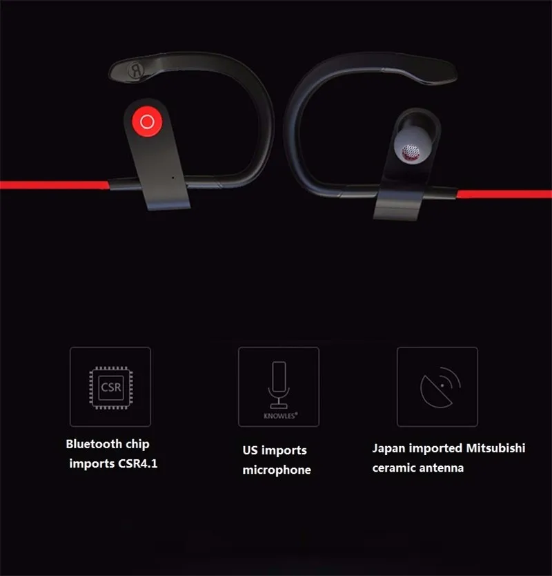 M& J M333 Беспроводной Bluetooth гарнитура спортивные наушники для бега стереофоническая гарнитура заячьи уши с С микрофоном для Iphone Sumsang