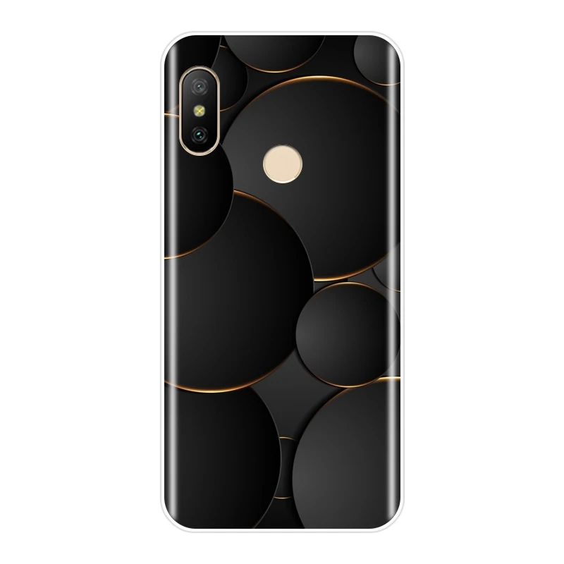 Роскошная модная задняя крышка из ТПУ с геометрическим рисунком для Xiaomi MI A1 A2 LITE 8