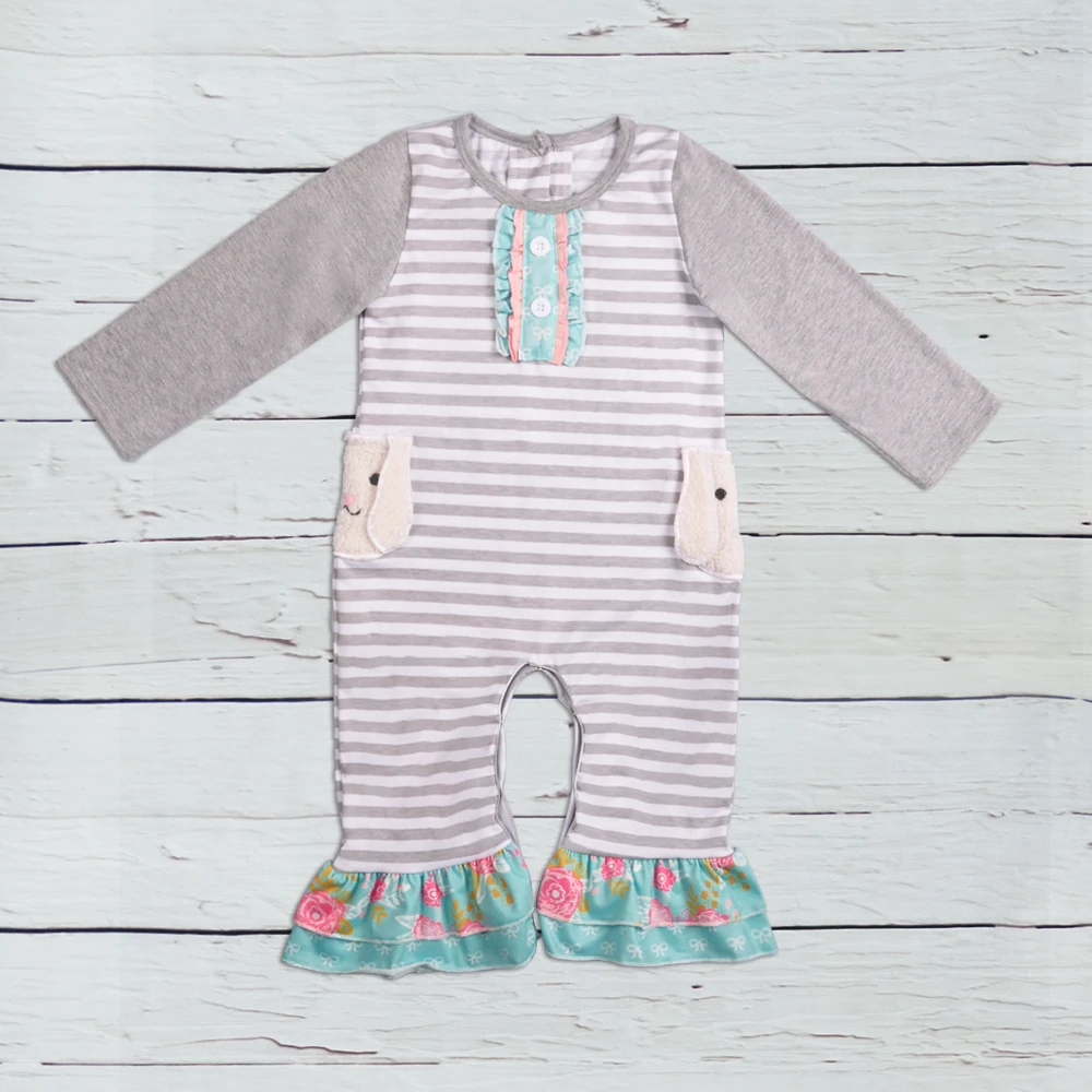 Новое поступление пасхальные комбинезоны для девочек трикотажные хлопковые с