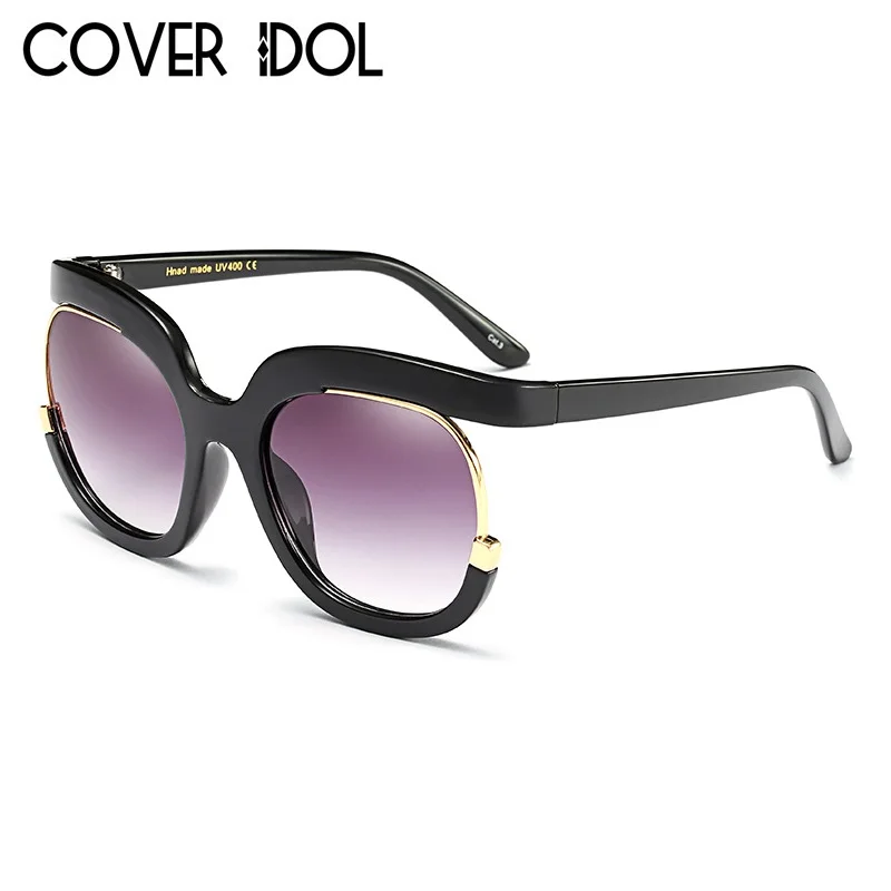 Элегантные модные женские солнцезащитные очки с полуоправой брендовые