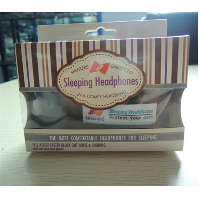 Мягкая Шерстяная Анти-шум Спать Наушников Запуск Спорт Наушники 9 Цвета Черный