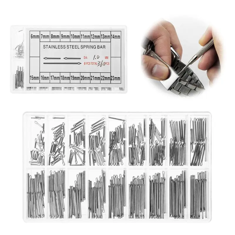 

1 Set Watch Pins 1mm Diameter Stainless Steel Repair Tools Watch Strap Accessories Multi Sizes Watchmaker Professional Universal